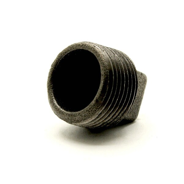 3/4 Inch Black Steel Plug
